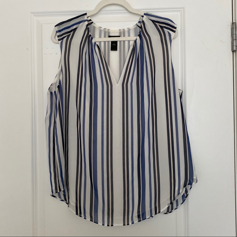 Ann Taylor Factory blue striped top